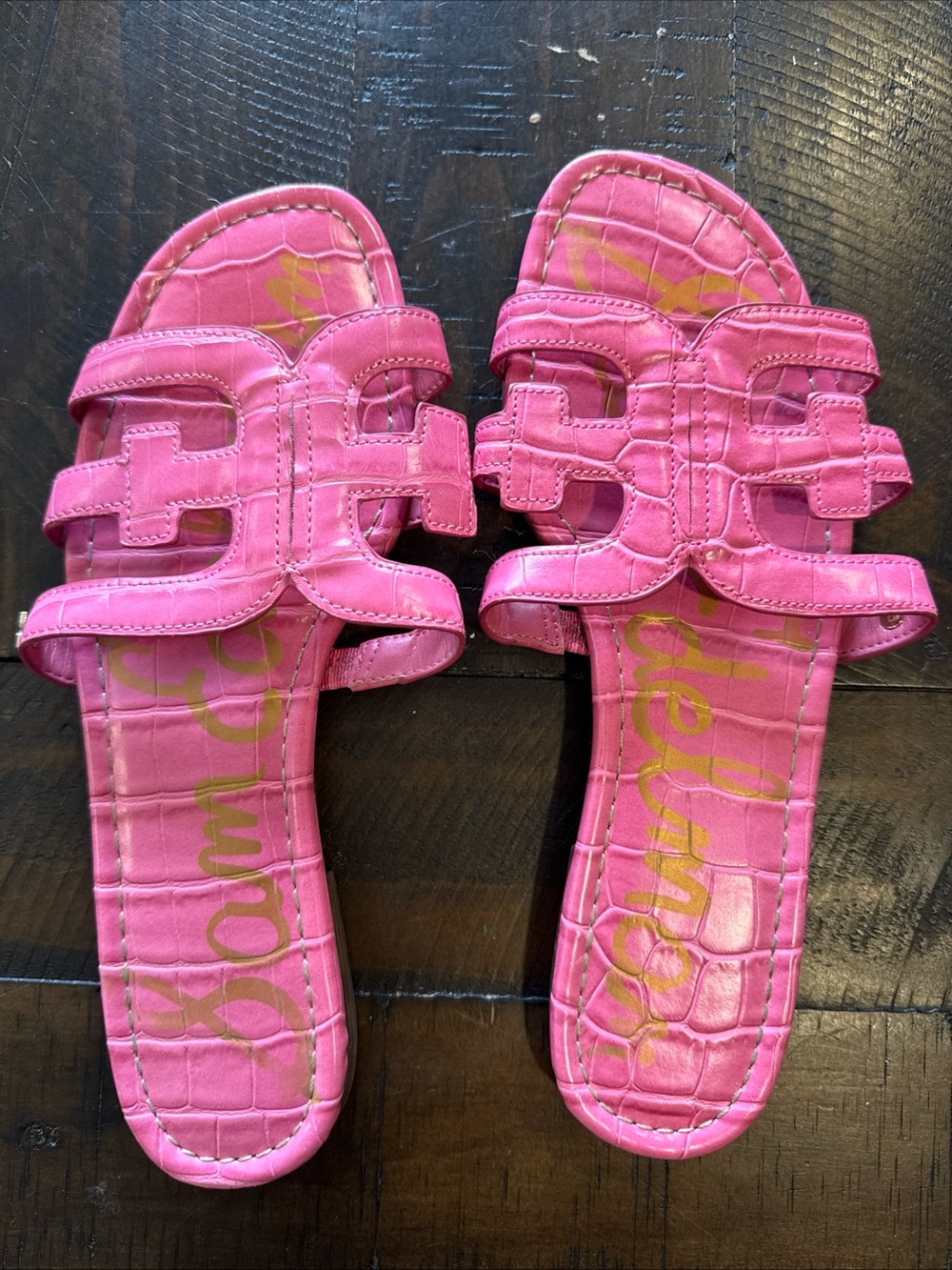 Sam Edelman Slip on Flat Sandals Pink Size 9
